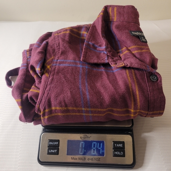 Toad & Co Button Up Re-form Flannel Shirtdress Belted Shirt Dress sz S - Picture 8 of 8